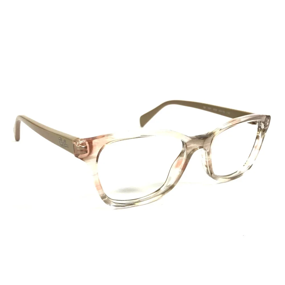Ray-Ban Kids Eyeglasses Frame RY1591 3809 Nude Clear Cat Eye Full Rim 48-16-130